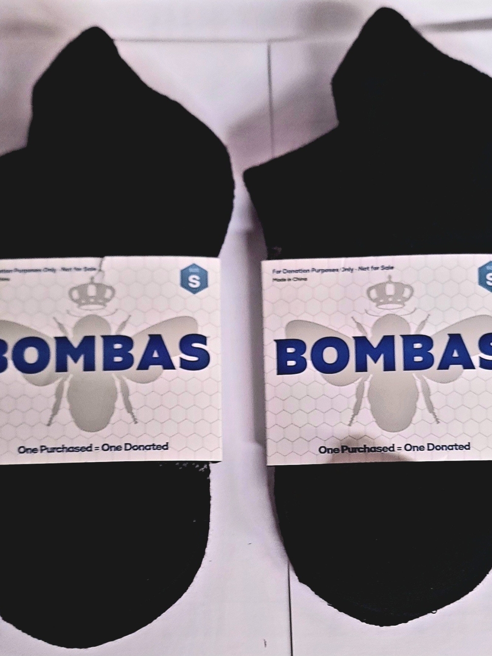Bombas Low-Cut Athletic Socks 2 Pair Small - Black NWT